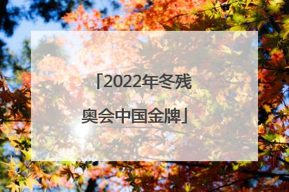 「2022年冬残奥会中国金牌」2022年冬残奥会中国金牌蚂蚁庄园